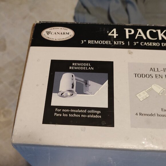 Canarm 3" Recessed Lights QTY.4, All-In-One Kit w/GU10 Bulbs Brushed Pewter *NEW - Picture 12 of 15